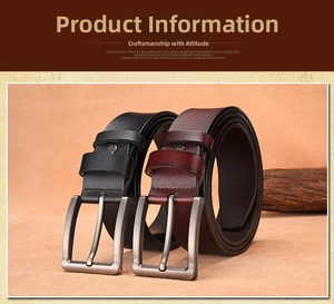 Detail view of premium leather belts with matte silver buckles in black and wine red