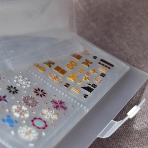60-sheet large capacity sticker album organizer for nail art and scrapbooking storage