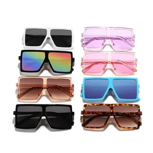 Fashionable oversized square children sunglasses in various colors for boys and girls