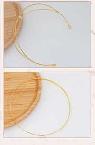 Macro detail of golden double-layer metal circular frame for ancient style accessories