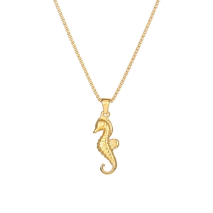 Seahorse Anhänger Halskette Titanstahl Tierform Box Kette Minimalistischer Personalisierter Schmuck Geschenk Für Damen Herren