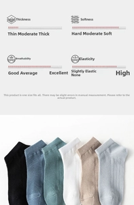 Vue détaillée des chaussettes en coton avec mesh respirant et six options de couleurs