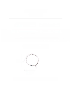 Dettaglio del bracciale con perle d'acqua dolce ed ematite con catena di estensione