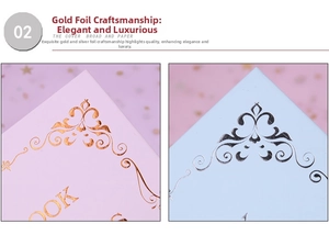 Detail of bilingual mini book covers featuring gold and silver foil classical patterns