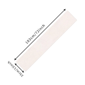Linen table runner with red cherry print for home kitchen decor, 183x33cm rectangular size