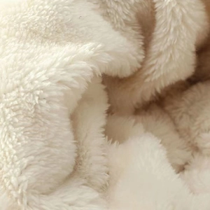 Winter knitted hat and scarf set with warm cream faux fur lining for windproof protection