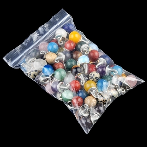 Bulk set of 12mm amethyst wizard hat pendants in assorted colors for jewelry making