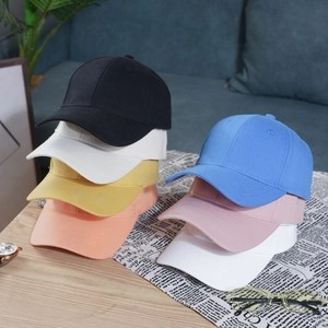 Cotton Unisex Solid Color Baseball Cap Minimalist Korean Style Hard Top Adjustable Sun Protection Outdoor Sport Hat