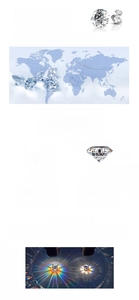 Moissanite vs diamond chart showing 0.104 fire rate and 2.69 refractive index data