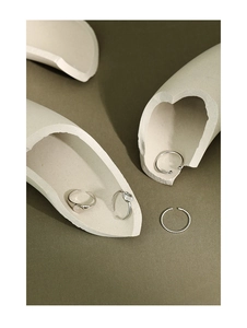 Minimalist S925 silver rings set with smooth, textured and beaded finishes detail