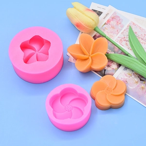 Spiral plumeria flower silicone mold for chocolate fondant and gypsum crafts