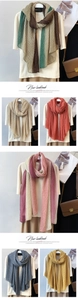 Detailed view of pleated cotton linen texture on multi-colored vintage scarves