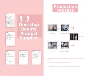 Detail showing the automated production and drying process of konjac facial sponges