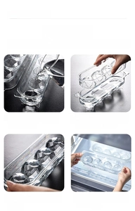 Step-by-step guide showing how to use the round diamond ice ball mold for home use