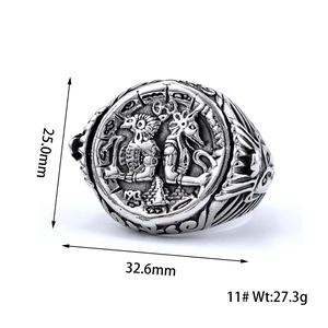 Macro shot showing dimensions and weight of this vintage silver engraved skull ring