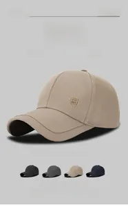 Detail of diamond textured embroidery on a six-panel cotton blend baseball cap