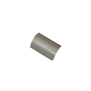 Polished silver matte hair clip for ponytail styling with a metallic brushed finish