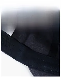 Detail view of cotton baseball cap interior showing wide moisture-wicking sweatband