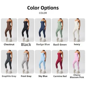 Tableau détaillé des couleurs pour ensembles de yoga femme en dix nuances vibrantes