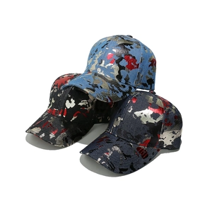 Metallic Camouflage Baseball Cap Polyester Sun Protection Outdoor Streetwear Hip Hop Hat For Men Women
