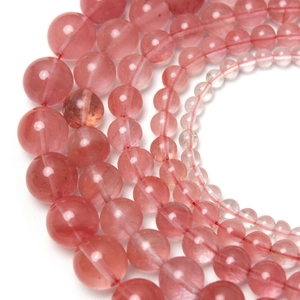 Wassermelonenrote Kristall-Jaspis-Rundperlen in verschiedenen Größen für DIY-Schmuck