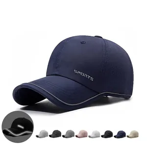Casquette De Baseball Sport De Plein Air Séchage Rapide Respirant Chapeau De Soleil Perforé Avec Bande Réfléchissante Boucle