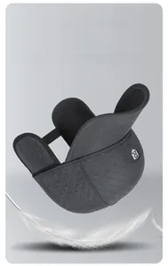 Detail view of winter quilted thermal hat featuring warm fleece lining and ear protection flap