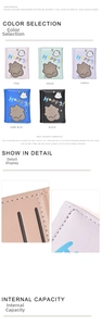 Detail view of cartoon bear wallet with multiple card slots and fine stitching