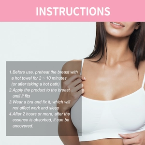 Instructions d'utilisation des patchs de soin mammaire nourrissants en quatre étapes