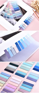 Detailed view of Morandi PET index tabs showing translucent texture on paper surface