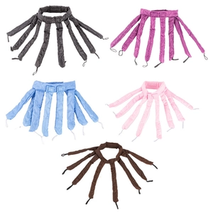 Heatless octopus hair curlers in five colors shown on a clean white background