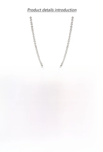 Detailed specification of S925 sterling silver chain with sparkle texture and sizing