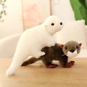 Peluche Lontra Animale Di Peluche Morbido Bambola Imbottitura In Cotone PP Cuscino Decorativo Carino Regalo Bimbi