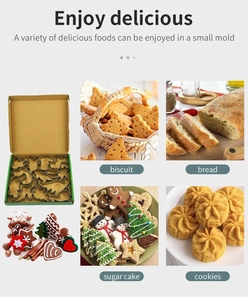 Multi-shape stainless steel cookie cutters set for biscuit, bread and sugar cake DIY