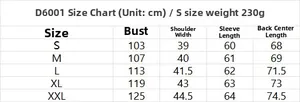 Size guide for women's satin long sleeve shirt showing detailed measurements in cm