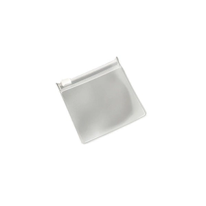 Thickened transparent EVA jewelry storage pouch with white zip slider for earrings and bangles
