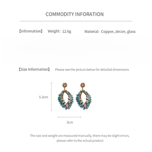 Guide des tailles et détails techniques des boucles d'oreilles bohèmes en zircone