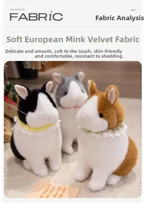 Detailed view of plush rabbit toys in three colors with delicate lace and soft faux fur
