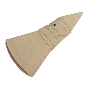 Khaki wide brim jungle bucket hat with reinforced stitching for outdoor camping and fishing