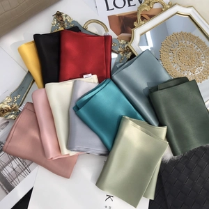 100% Mulberry Silk Solid Color Skinny Scarf For Women Elegant Thin Long Ribbon Scarf Professional Office Decor Scarf Silk Necktie