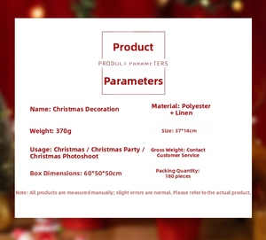 Detaillierte Maße für stehenden Weihnachtsgnom aus Polyester und Leinen mit Strickmütze