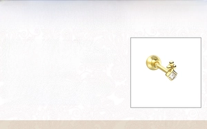 Specifications for 925 sterling silver earring with cubic zirconia and 18k gold plating