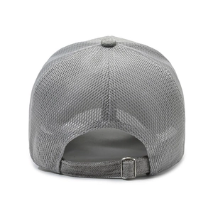 Casquette pare-soleil grise pour homme avec maille respirante pour sports de plein air
