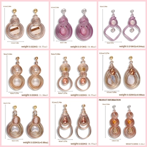 Detailed size and weight specifications for handmade bohemian wire-wrapped heart earrings