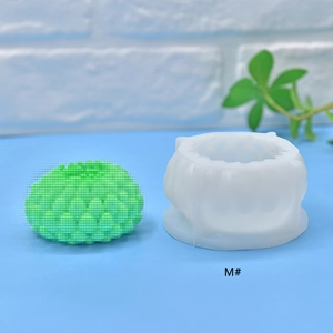 Succulent flower silicone mold for DIY soap and candle making in size M format