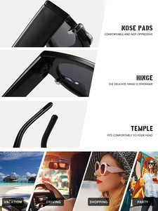 Detail of reinforced metal hinges and ergonomic curved temples of snake-themed sunglasses