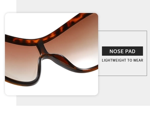 Detail of tortoiseshell frame nose pads for lightweight and comfortable eyewear wear