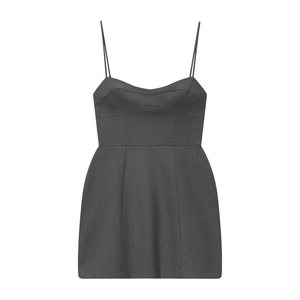 Mini Robe À Bretelles Femme Sans Manches Coupe Slim Polyester Trapèze Sexy Cocktail Fête Clubwear Couleur Unie Tenue