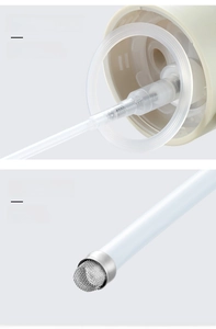 Detail of oil sprayer pump with stainless steel filter and silicone sealing ring