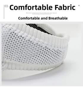 Detail shot of breathable knitted fabric with inner mesh lining for white sports cap